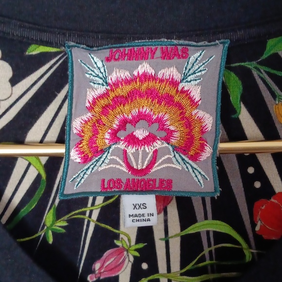 Johnny Was Celestial Long Sleeve Swing Top Size Xxs - Picture 3 of 5